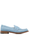 SCAROSSO PENNY-SLOT DENIM LOAFERS