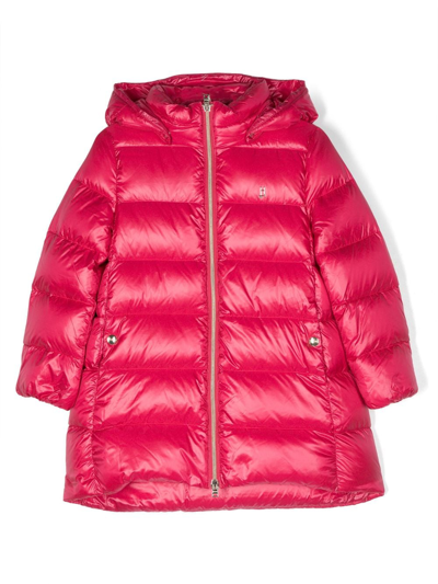 Herno Kids' Long-sleeve Padded Jacket In Pink