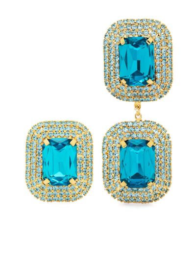 Magda Butrym Embellished Drop Earrings In Blue