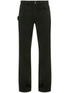 JW ANDERSON LOGO-PATCH FIVE-POCKET CHINO TROUSERS