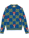 GUCCI DOUBLE G CREW-NECK WOOL JUMPER
