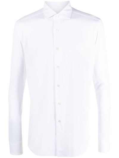 Xacus Long Sleeve Regular Fit Shirt In White