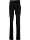 Paige Denim Hoxton Black Shadow High-rise Ultra Skinny Jean In Black