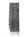 Faliero Sarti Leopard-print Fringed Scarf In White