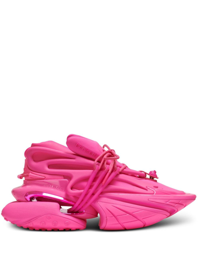 Balmain Unicorn Chunky Sneakers In Rose-pink