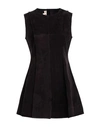 Marni Woman Short Dress Dark Brown Size 6 Lambskin In Brown