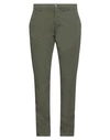 Cruna Man Pants Military Green Size 38 Cotton, Elastane