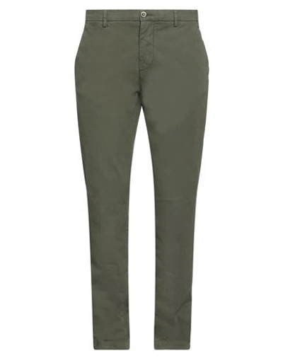 Cruna Man Pants Military Green Size 38 Cotton, Elastane