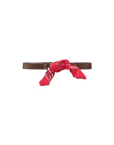 Vicolo Woman Belt Red Size Onesize Soft Leather