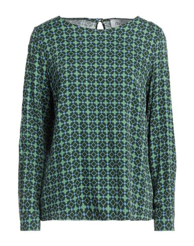 Niū Woman Top Dark Green Size Xs Viscose