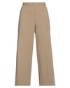 Liviana Conti Woman Pants Sand Size 8 Viscose, Polyamide, Elastane In Beige