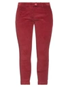 Mason's Woman Pants Brick Red Size 10 Cotton, Pes - Polyethersulfone, Elastane