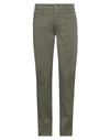 Teleria Zed Man Pants Military Green Size 32 Cotton, Elastane In Green