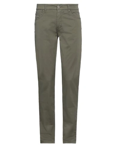 Teleria Zed Man Pants Military Green Size 32 Cotton, Elastane