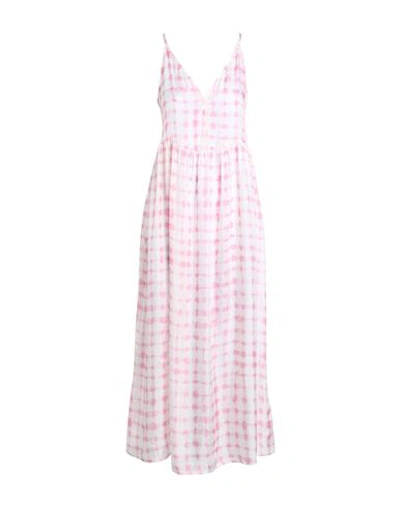 Arket Woman Maxi Dress Light Pink Size 14 Cupro, Viscose