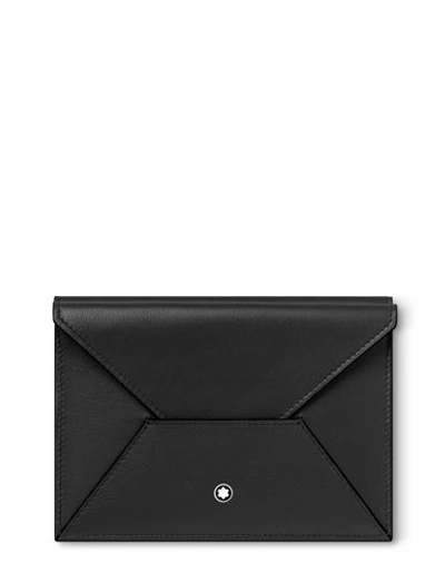 Montblanc Man Document Holder Black Size - Soft Leather