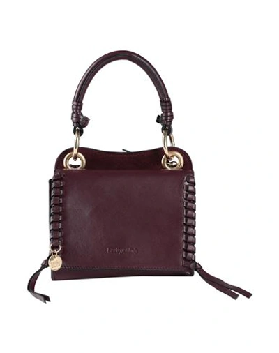 See By Chloé Woman Handbag Burgundy Size - Bovine Leather In Black