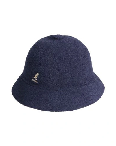 Kangol Woman Hat Navy Blue Size S Modacrylic, Acrylic, Nylon In Navy Blue