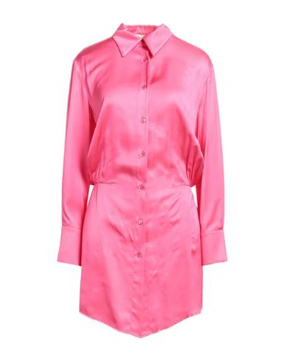 Vicolo Woman Short Dress Fuchsia Size M Viscose In Pink