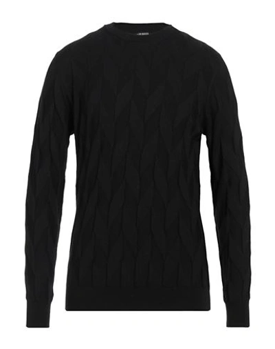 +39 Masq Man Sweater Black Size 44 Merino Wool In Black