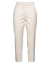Hopper Woman Pants Cream Size 4 Polyester, Viscose, Elastane In White