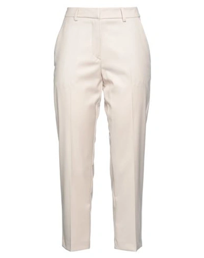 Hopper Woman Pants Cream Size 4 Polyester, Viscose, Elastane In White