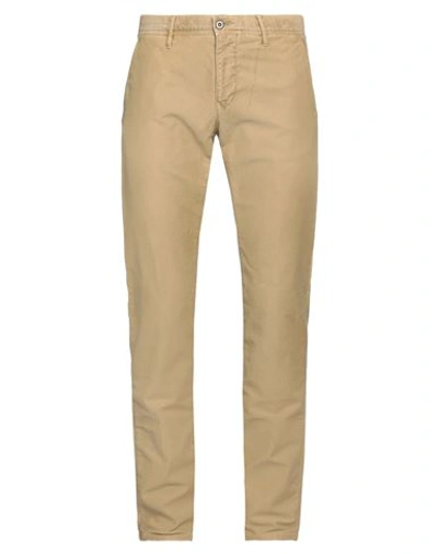 Incotex Man Pants Sand Size 33 Cotton, Elastane In Beige
