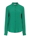 Caractere Caractère Woman Shirt Green Size 10 Acetate, Silk
