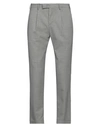 Pt Torino Man Pants Ivory Size 36 Virgin Wool, Elastane In Grey