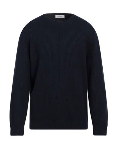 Gran Sasso Man Sweater Midnight Blue Size 46 Virgin Wool, Cashmere, Viscose