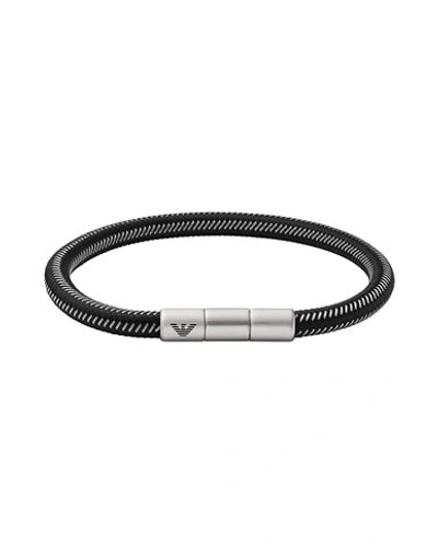 Emporio Armani Bracciale Man Bracelet Lead Size - Stainless Steel In Grey