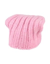 Aragona Woman Hat Pink Size Onesize Baby Alpaca Wool, Merino Wool, Polyamide