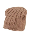 Aragona Woman Hat Camel Size Onesize Baby Alpaca Wool, Merino Wool, Polyamide In Beige