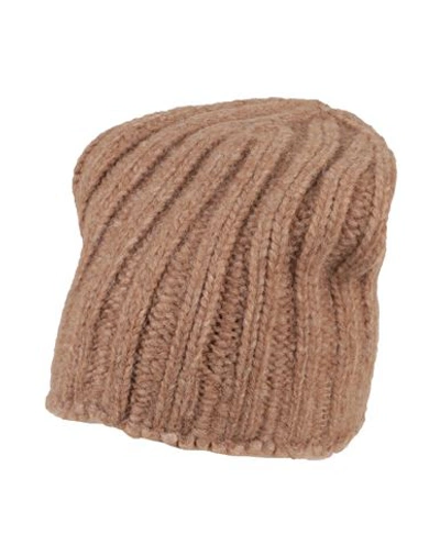 Aragona Woman Hat Camel Size Onesize Baby Alpaca Wool, Merino Wool, Polyamide In Beige