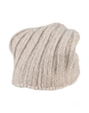 Aragona Woman Hat Cream Size Onesize Baby Alpaca Wool, Merino Wool, Polyamide In White