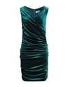 Blugirl Blumarine Woman Short Dress Emerald Green Size 6 Polyester, Elastane