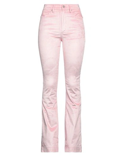 Guess Woman Pants Pink Size S Ecovero Viscose, Polyamide, Elastane