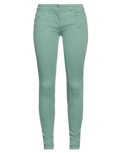 Patrizia Pepe Woman Jeans Sage Green Size 27 Cotton, Polyester, Elastane In Sage Green