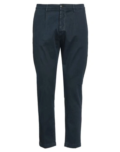 Haikure Man Pants Navy Blue Size 30 Cotton, Elastane In Navy Blue