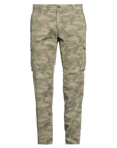 Mason's Man Pants Military Green Size 40 Cotton, Lycra