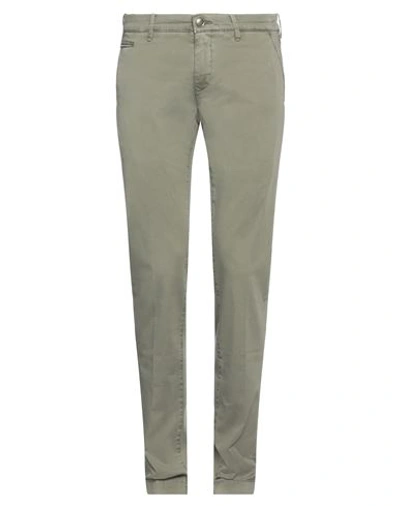 Jacob Cohёn Man Pants Sage Green Size 30 Cotton, Elastane In Sage Green