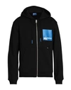 Karl Lagerfeld Jeans Klj Regular Zip Up Hoodie Man Sweatshirt Black Size Xxl Organic Cotton, Recycle In Black