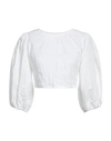 Beatrice B Beatrice .b Woman Blouse White Size 4 Cotton, Elastane