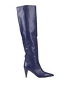 Strategia Woman Knee Boots Purple Size 6 Soft Leather