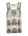 Relish Woman Top Beige Size 4 Polyamide In Beige