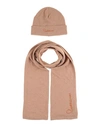 Cavalli Class Woman Accessories Set Camel Size Onesize Viscose, Wool, Polyamide, Cashmere In Beige