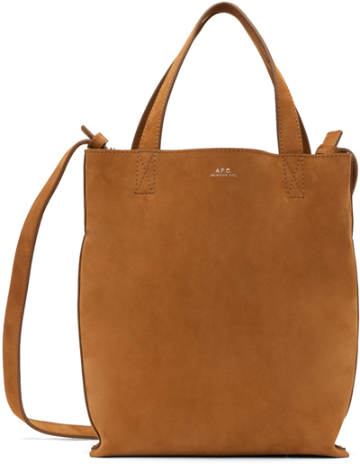 Apc Tan Small Maiko Tote In Cab Camel