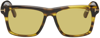 Tom Ford Buckley-02 56mm Square Sunglasses In 55e Shiy Brown W. Am