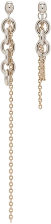 JUSTINE CLENQUET SILVER & GOLD DANA EARRINGS