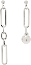 JUSTINE CLENQUET SILVER ALI EARRINGS